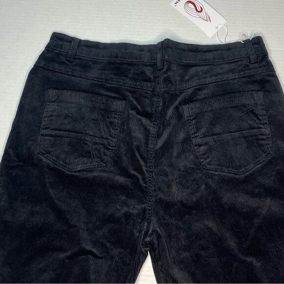 Duberess Women’s Black Corduroy Straight Leg Jeans 30" x 28" New! - Picture 7 of 10